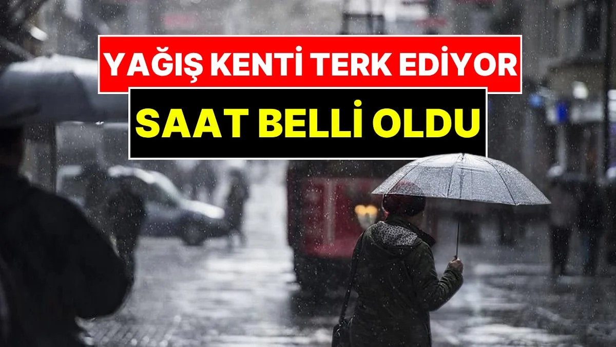 Meteoroloji Uzmanı Adil Tek İstanbul'da Yağışın Biteceği Saati Açıkladı