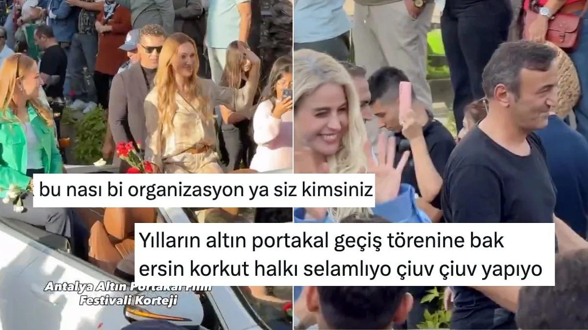 Bir Film Festivalinde Ünlü İsimlerin Lüks Araçlar İçinde Halkı Selamlasına Yorum Yağdı