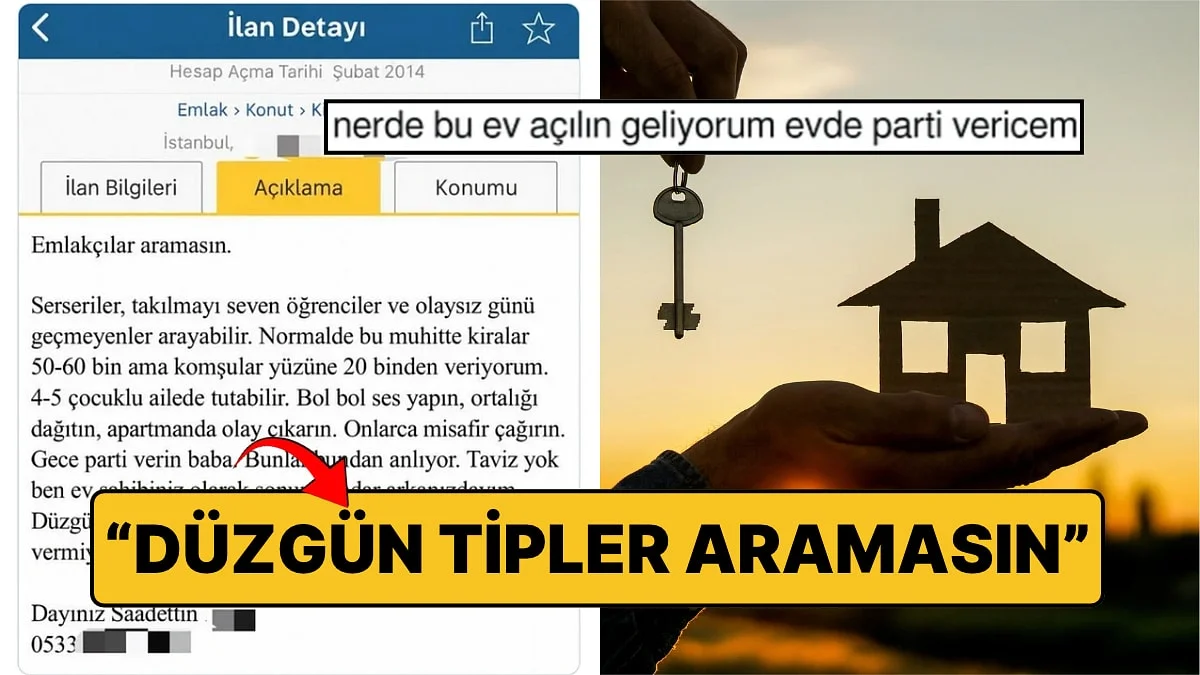 "Düzgün Tipler Aramasın!" Komşularına Kızıp Evini Yarı Fiyatına Kiraya Veren Ev Sahibi Viral Oldu