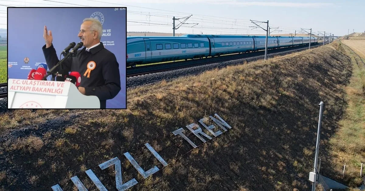 Müjdeyi Bakan Uraloğlu: Erzincan-Erzurum-Kars hızlı tren hattı geliyor