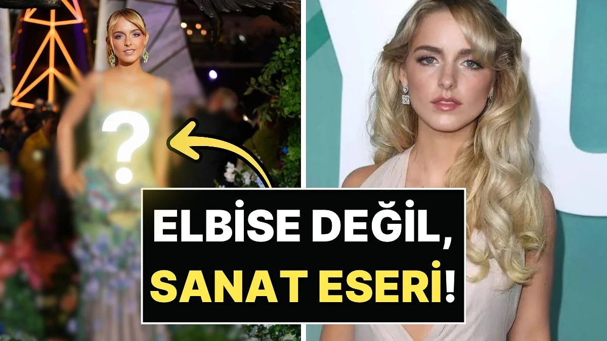 Kırmızı Halıya Elbise Değil Sanat Eseriyle Çıktı! McKenna Grace'in Açlık Oyunları Temalı Elbisesi Viral Oldu