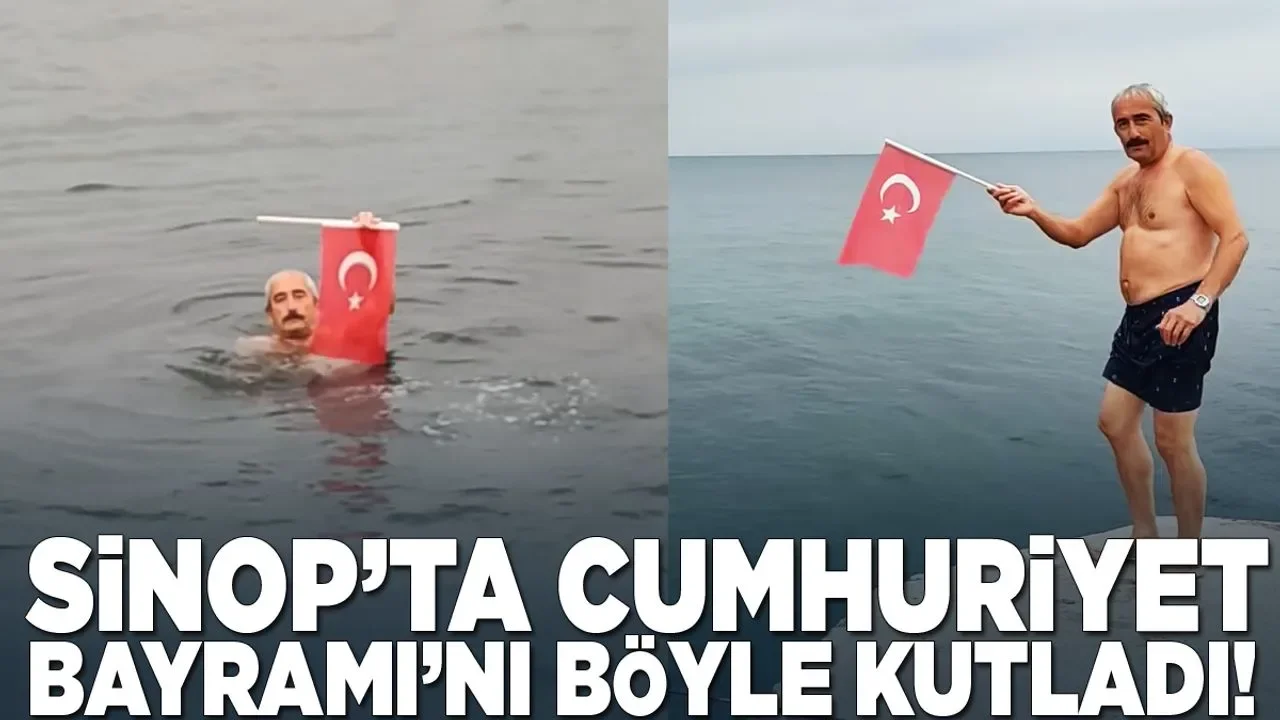 Sinop’ta Cumhuriyet Bayramı’nı böyle kutladı!