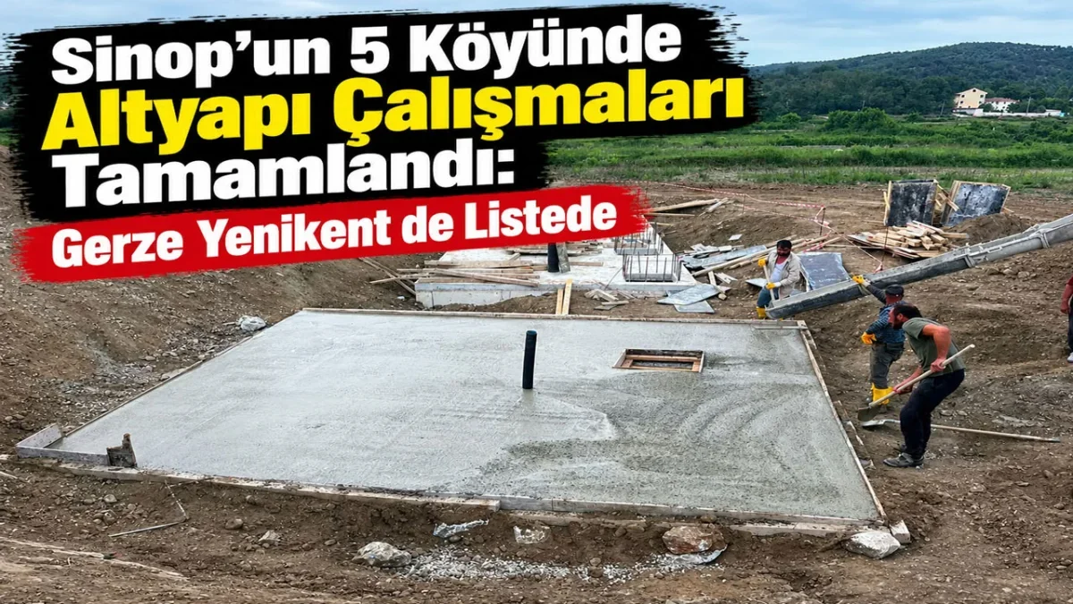 YENİKENT KÖYÜ’NDE KANALİZASYON ALTYAPISI TAMAMLANDI