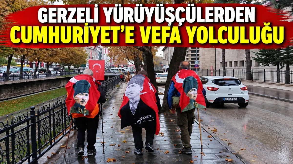 GERZELİ YÜRÜYÜŞÇÜLER CUMHURİYET COŞKUSUNU KASTAMONU’DA TAÇLANDIRDI
