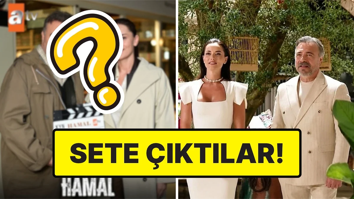"Hamal Kemal" Oktay Kaynarca ile "Hayat" Fahriye Evcen'in Setten İlk Partner Karesi Geldi