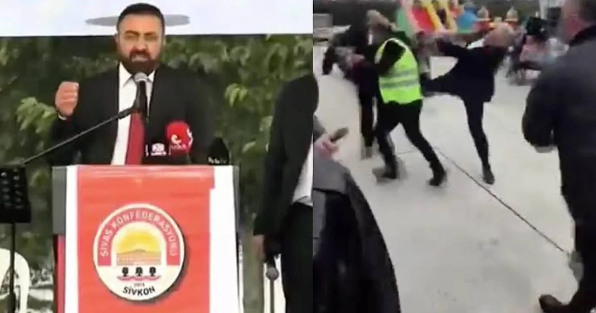 Sivas Kültür Günleri'nde ortalık karıştı: Yeni Parti İstanbul İl Başkanı Özgür Çelik'e teşekkür kavga çıkardı