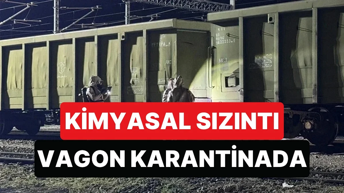 Kayseri'de Yük Treninde Nitrik Asit Taşıyan Vagonda Sızıntı Tespit Edildi