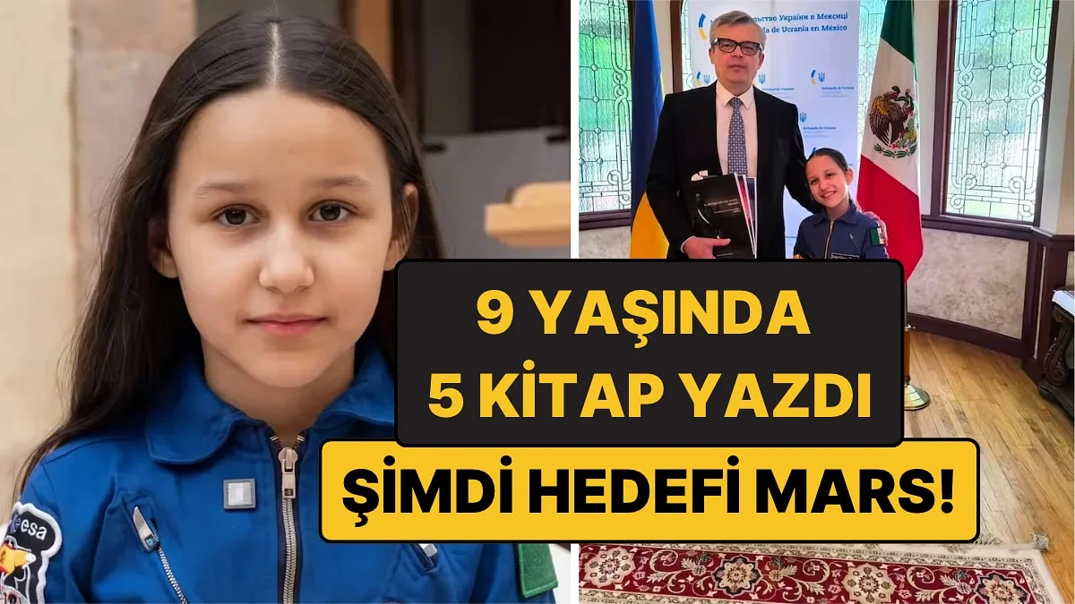 9 Yaşında 5 Kitap Yazdı, Üniversitede Okuyor: Şimdi Hedefi Mars!