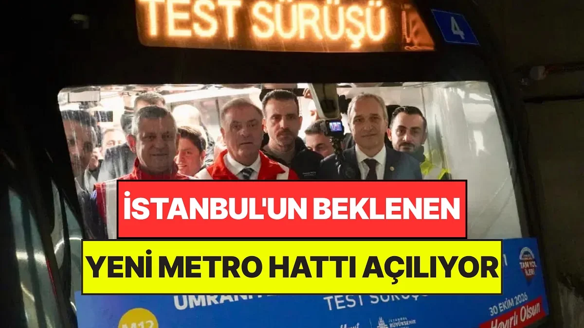 Üç Hattı Bağlayacak: İstanbul'un Çok Beklenen Yeni Metro Hattı Açılıyor