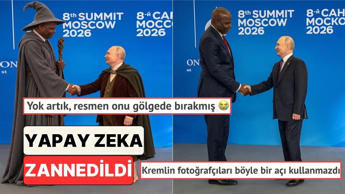 Mozambik Devlet Başkanı ile Putin Görüşmesinde Boy Farkı Dikkat Çekti