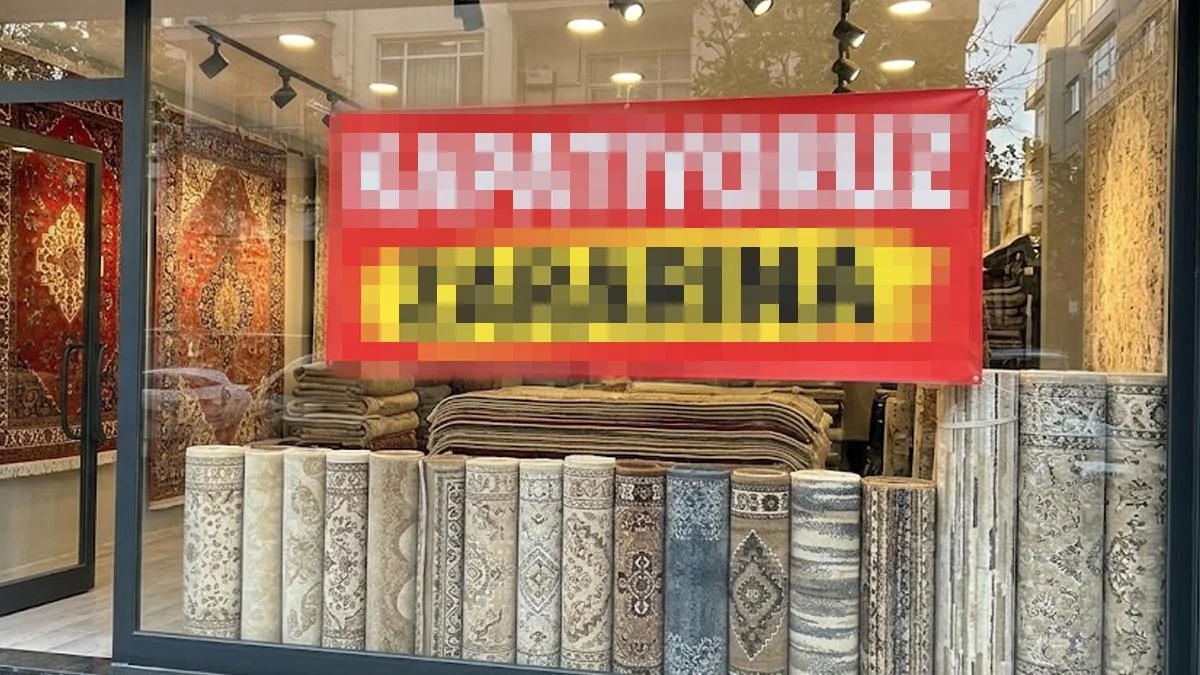 Halıcının vitrinindeki ilan başına iş açtı: 1 yıl aynı taktikle müşteri çekti