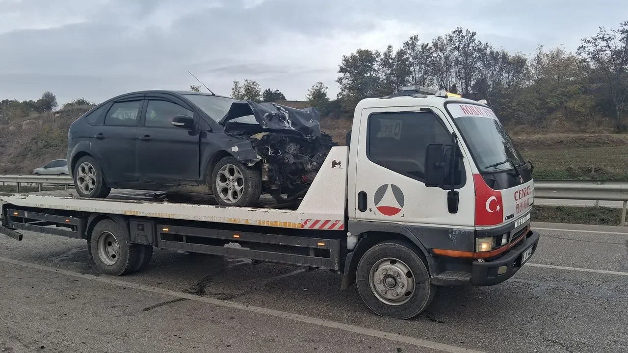 Tırla çarpışan otomobildeki 1 kişi yaralandı