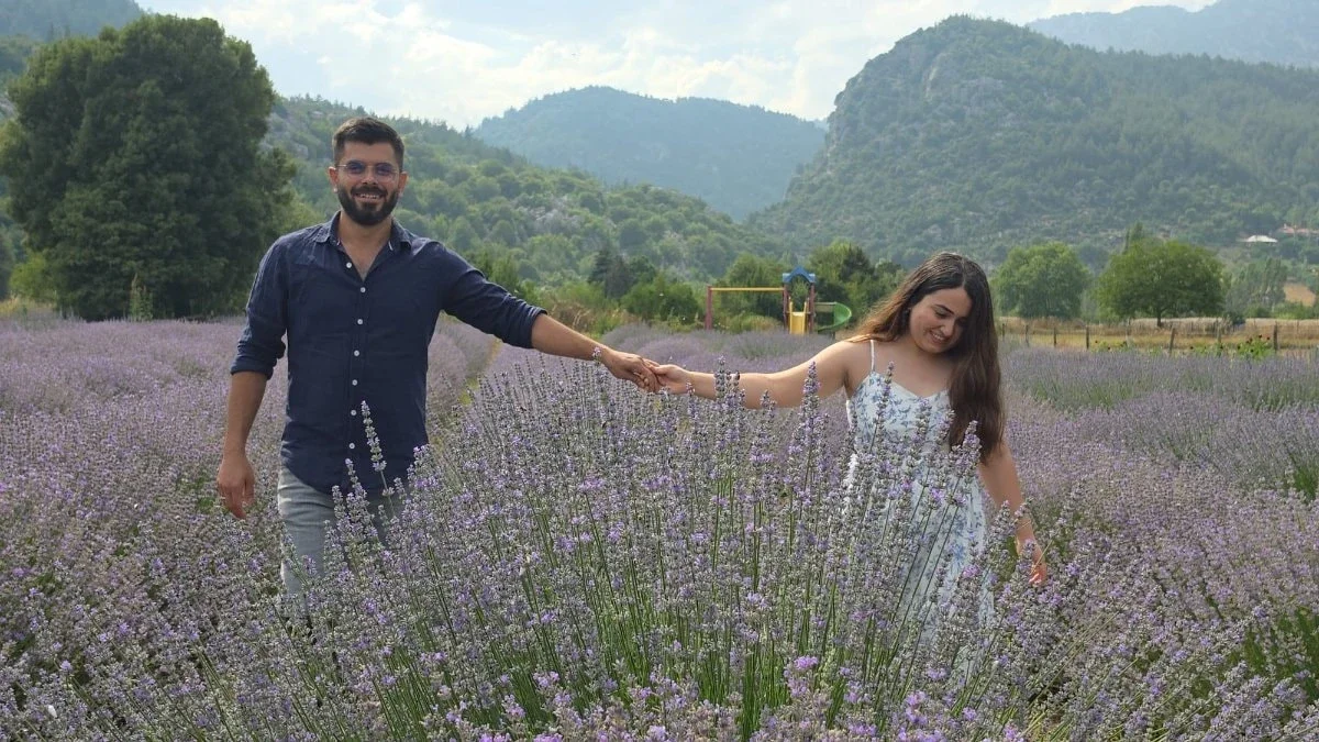 Adana'nın lavanta bahçeleri çekim platosuna döndü