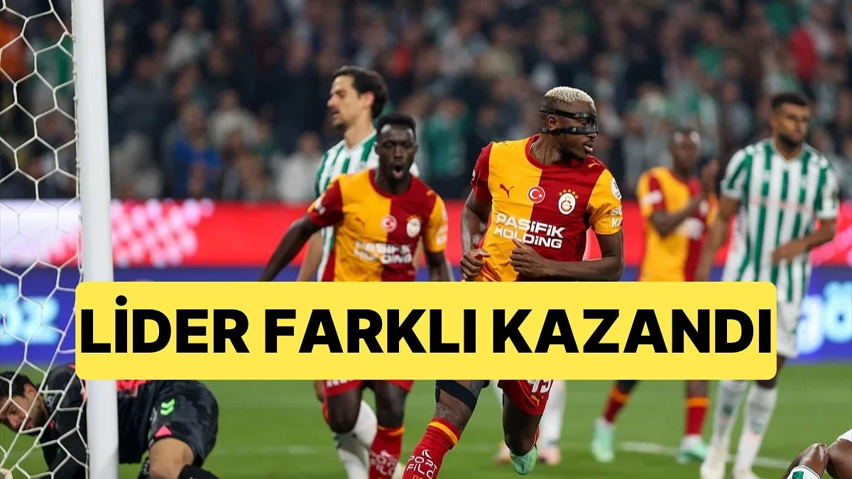 Galatasaray, Konyaspor Deplasmanından Farklı Galibiyetle Döndü: 0-4