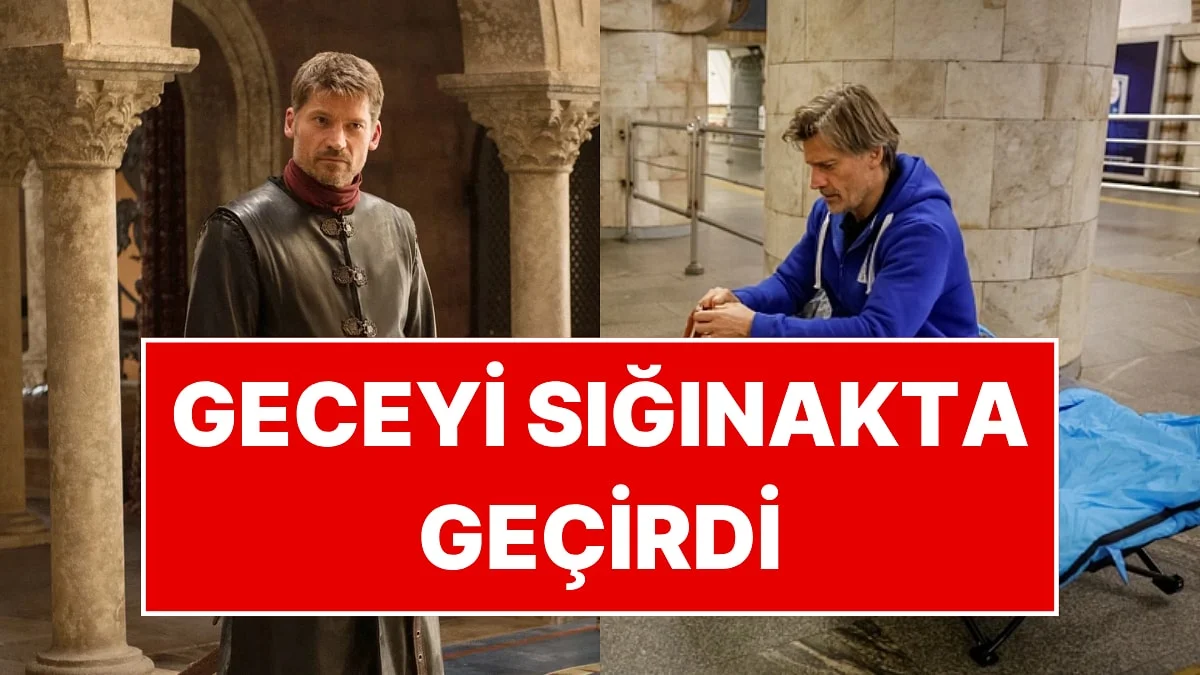 Game of Thrones'un Jaime Lannister'ı Hava Saldırısı Alarmında Kiev Metrosundaydı: Sığınaktaki Hali Gündem Oldu