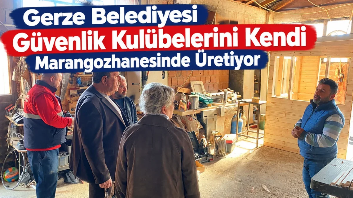Güvenlik Kulübeleri Gerze Belediyesi Marangozhanesinde Üretiliyor
