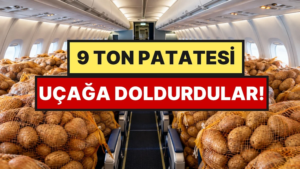 Uçağa Yolcu Yerine Patates Çuvalları Yerleştirdiler